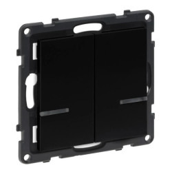 SUNO with Netatmo podwójny łącznik schodowy bezprzewodowy czarny 722474