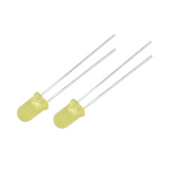 DIODA LED 5mm ŻÓŁTA MIGAJĄCA MATOWA DYFUZYJNA