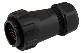 Złącze wielostykowe przemysłowe 20-pinowe Montaż na kablu Wtyczka RS PRO