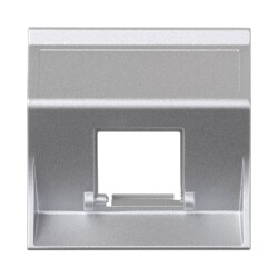 Plakietka teleinformatyczna SIMON 500, aluminium, 50x50mm