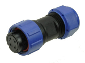 Gniazdo; SP1710/S4-1N; 4 tory; proste; lutowany; 0,75mm2; 6-10mm; SP17; na przewód; IP68; 5A; 500V; Weipu; RoHS