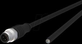 142MFA10100 Sensor cables, M12, 4-pin, plug &gt; open end, 10 m
