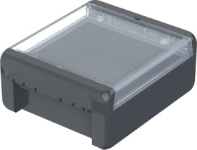 PC enclosure, (L x W x H) 151 x 125 x 60 mm, graphite gray (RAL 7024), IP66, 96023224
