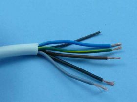 OMY-5x0,50 ŻO=H03VV-F BIAŁY PRZEWÓD 300V