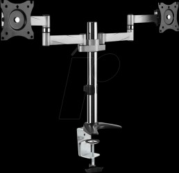 BP0077 Dual monitor mount, 13-27", aluminum, arm length: 342 mm