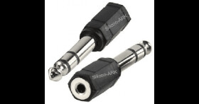3.5mm stereo jack socket to 6.35 jack plug adapter