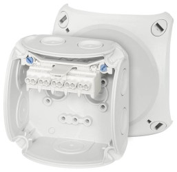 Skrzynka przyłączeniowa Hensel DK 0202 G, IP66, (D x S x W) 62 x 93 x 93 mm, szaro-biały (ral 7035), 1 szt.