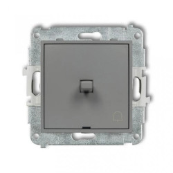 ICON Mechanizm łącznika zwierny dzwonek w stylu amerykańskim szary mat 27IWPUS-4