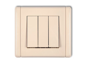 FLEXI Wyłącznik potrójny beżowy 1FWP-7 KARLIK
