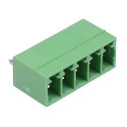 5-Way 3.5mm Vertical PCB Header Closed Ends 8A 300V