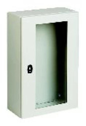 Spacial S3D przezr.drzwi bez pł.mont.wys.800xW800xD250,IP66 IK08 RAL7035, NSYS3D8825T