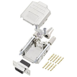 Encitech 6355-0052-11 D-Sub Receptacle Set 180&#xB0; Crimp 9 Pins 1pc