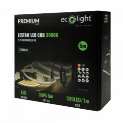 ZESTAW LED 320 COB 24V IP20 3000K /5m/