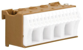 Hager KN18P Zacisk elastyczny: - stała: - 1 szt. brązowy