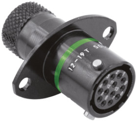 Złącze wielostykowe przemysłowe 13-pinowe, panelowe Gniazdo Souriau Sunbank by Eaton