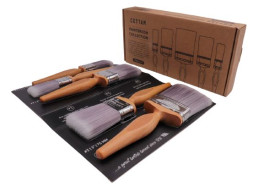 Zestaw pędzli do malowaniakształt: płaski, średnica 25.4 mm, 50.8 mm, 76.2 mm Tworzywa sztuczne Cottam