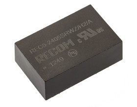 Przetwornica DC-DC, 5W, Uwe 9 → 36 V DC, Uwy 5V dc, Iwy 1A, Recom Tak