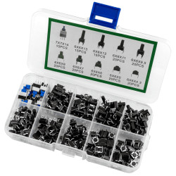 Zestaw przycisków tact switch 180 sztuk