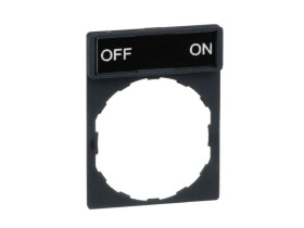 Ramka do mocowania etykiet 30x40mm wymiary etykiet 8x27mm "OFF-ON' ZBY2367 SCHNEIDER ELECTRIC