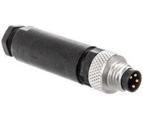 Złącze wtykowe proste 4P M8 kod A 3,5-5mm SACC-M 8MS-4CON-M-SW 1501265