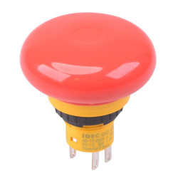 AB6E-4BV02PTRH Unibody 16mm Emergency Stop Switch 40mm Mushroom 2NC IDEC