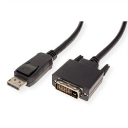 VALUE Kabel DisplayPort męski DP - DVI-D męski, czarny, 1 m