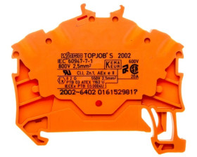 Złączka 4-przewodowa 2,5mm2 pomarańczowa TOPJOBS 2002-6402