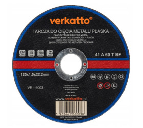 Tarcza 125x2.5mm Verkatto CB-72909