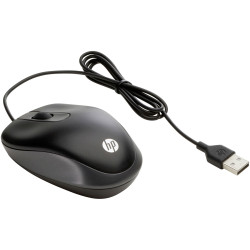 HP G1K28AA#ABB USB Optical Mouse Black Grey 3 Buttons 1000 dpi