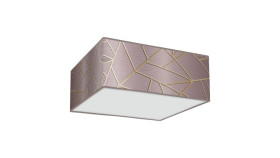 Lampa Sufitowa Ziggy Pink Gold/Pink 3Xe27 Mlp7589 Milagro