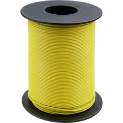 Donau 119-13 Strand Wire 1x0.14mm&#xB2; Yellow 100m Plastic Insulated