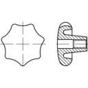 TOOLCRAFT Uchwyt gwiazdowy 16 mm żeliwo 138256 5 szt. (Ø x D) 80 mm x 16 mm