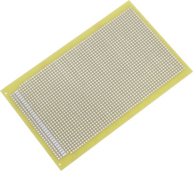 Circuit board, 100 x 160 mm, pitch 2.54 mm, double-sided, FR4 epoxy, Cu 35 µm, BYB-3-11H6022