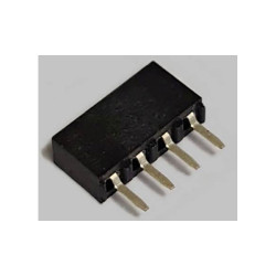 BKL 10120786 SIL socket standard 1 row 4 Pins bulk 1pc