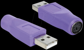 65461 PS2 socket > USB-A plug adapter