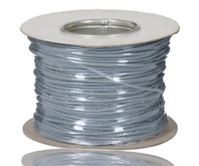 Przewód montażowy 2,5 mm² Szary RS PRO PVC 14 AWG 1 kV DC, 600 V AC dł. 100m 45/0,25 mm 105°C BS6231