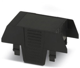 Upper part of housing, ABS/PC, (W x H x D) 35.1 x 75 x 36.95 mm, black, for enclosure, 1069992