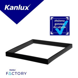 Rama montażowa do panelu LED ADTR-H 6060 B 600x600x65 złożona czarna 29845