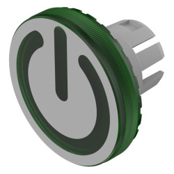 Soczewki do wskaźników, 61-964, Zielony, Okrągły, średnica: 19.7