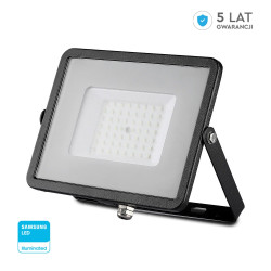 VT-50-1 50W Naświetlacz LED SMD Chip SAMSUNG przewód: 1m barwa: 6400K obudowa: czarna 951 V-TAC