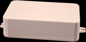 ABS enclosure, (L x W x H) 125 x 80 x 35 mm, light gray (RAL 7035), IP54, RL6215-F