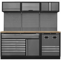 Sealey APMSSTACK14W Modular Storage System Combo - Pressed Wood Worktop
