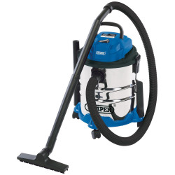 Draper 20515 20L Wet and Dry Vacuum Cleaner with Stainless Steel Tank (1250W)