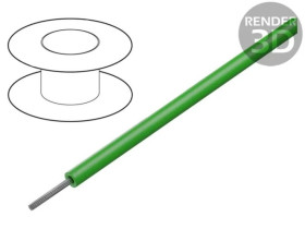 Przewód na rolce o długości 30,5m linka Cu, 600V PVC zielony 30 AWG 1851 GR005