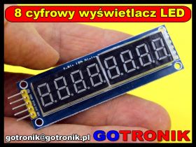 8 cyfrowy wyświetlacz LED