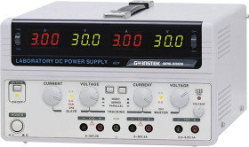Zasilacz laboratoryjny regulowany GW Instek GPS-3303-E, 0 - 30 V/DC, 0 - 3 A, 195 W, Ilość wyjść 3 x, Kalibracja (ISO)
