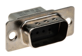 Złącze D-Sub 9-pinowe Męski Proste Montaż na kablu