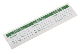 Etykieta samoprzylepna z nadrukiem tekst Tested For Electrical Safety 30 szt. RS PRO Klej