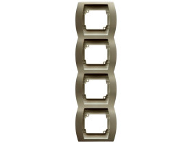 GAZELA Ramka 4 poczwórna pionowa satyna R-4JV/16 OSPEL