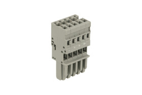 Złączka; rozłączna; 769-105; 5 torów; R=5,00mm; 45,2mm; 32A; 500V; na przewód; proste; do wszystkich rodzajów przewodów; sprężyn